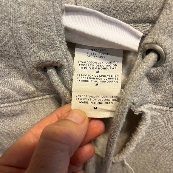 Vintage Champion Reverse Weave Sweatshirt size Medium distressed hoodie - Picture 5 of 10